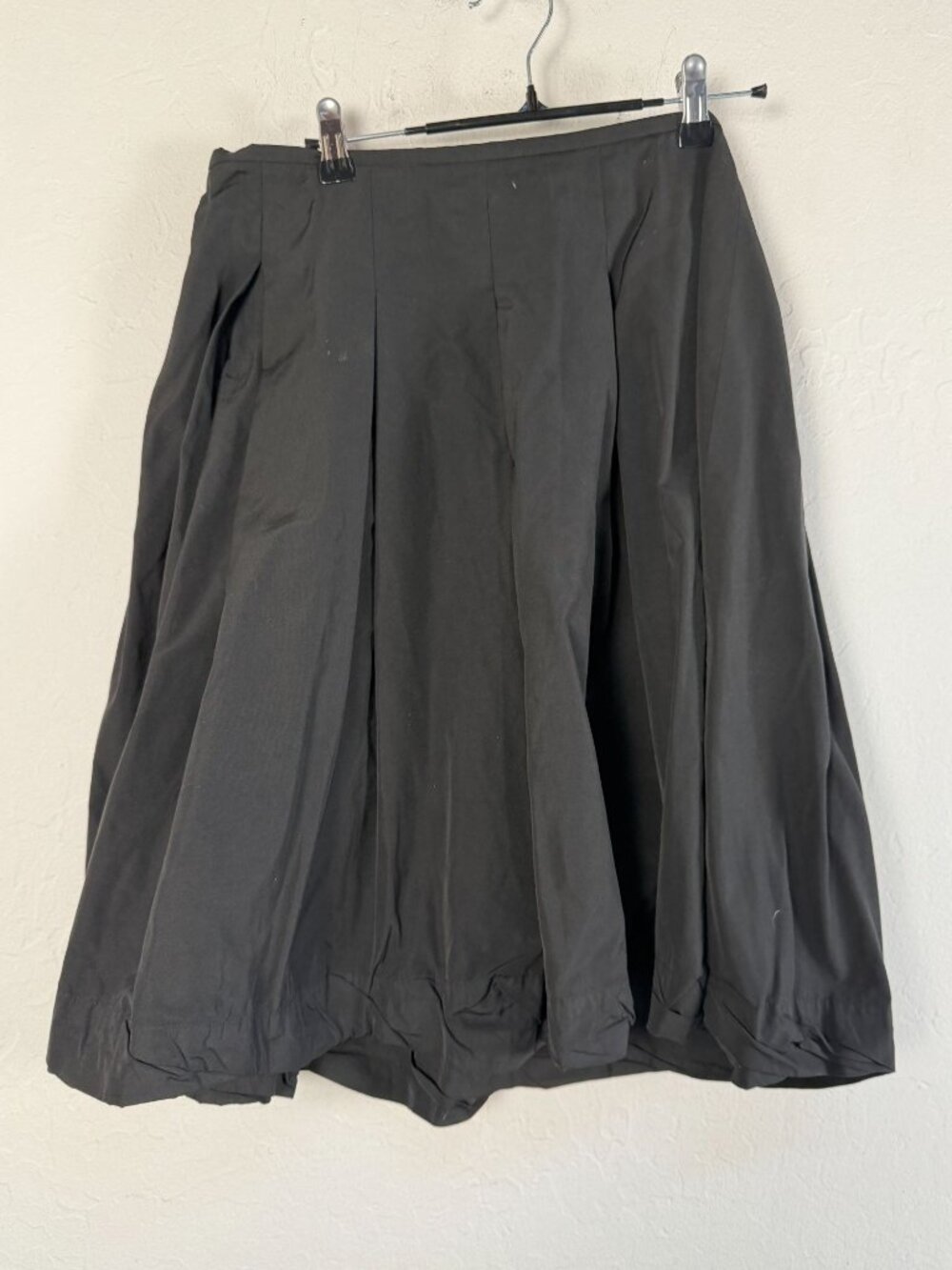 Pauw Amsterdam Women's Black Box Pleated A-Line Designer Skirt Size 1 Fashion